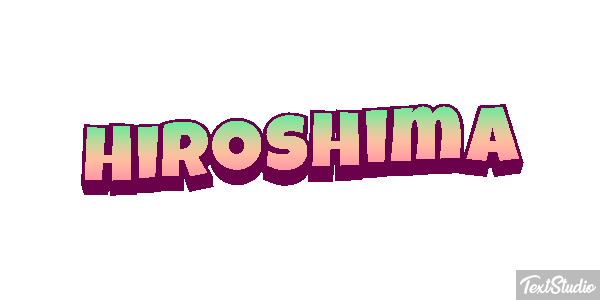 Hiroshima Texteffekt