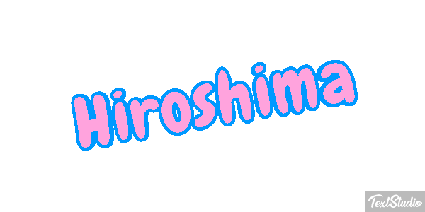 Hiroshima Texteffekt