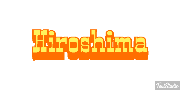 Hiroshima Texteffekt