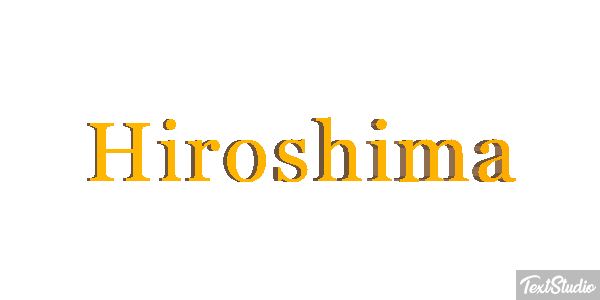 Hiroshima Texteffekt