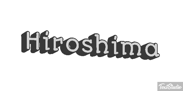 Hiroshima Texteffekt