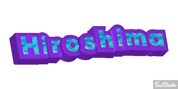 Hiroshima Texteffekt