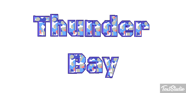 Thunder Bay Efeito do texto