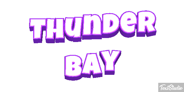 Thunder Bay Efeito do texto