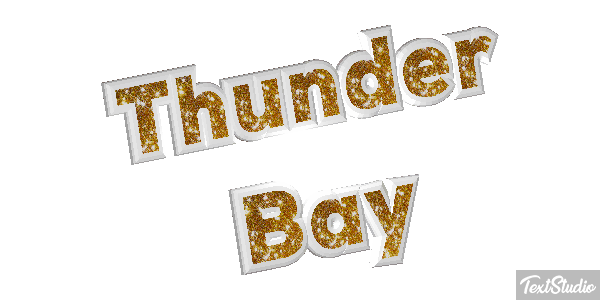 Thunder Bay Efeito do texto