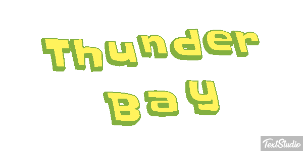 Thunder Bay Efeito do texto