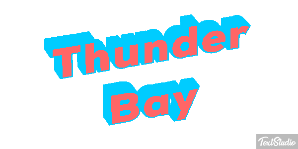 Thunder Bay Efeito do texto