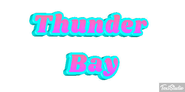 Thunder Bay Efeito do texto