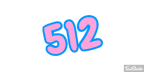 512 Tekst effect
