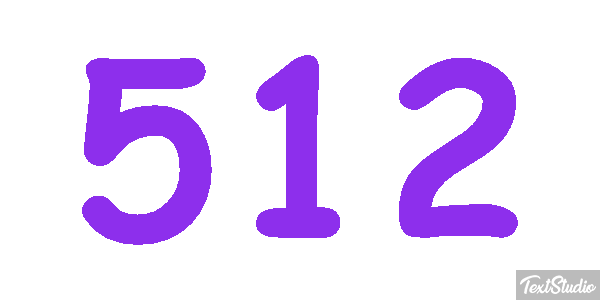 512 Tekst effect