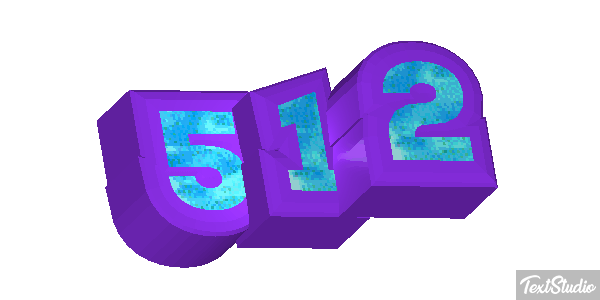 512 Tekst effect