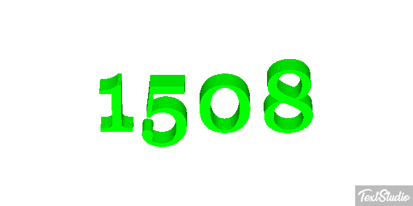1508 Tekst effect