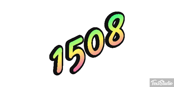 1508 Tekst effect
