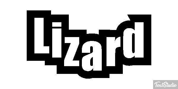 Lizard Text effect