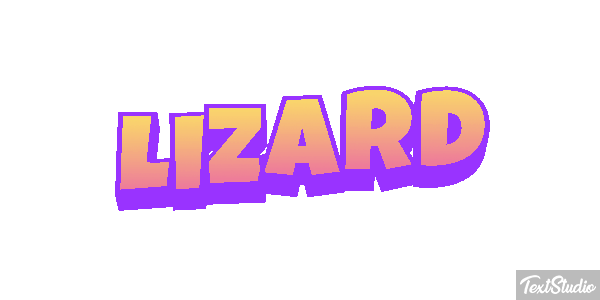Lizard Text effect