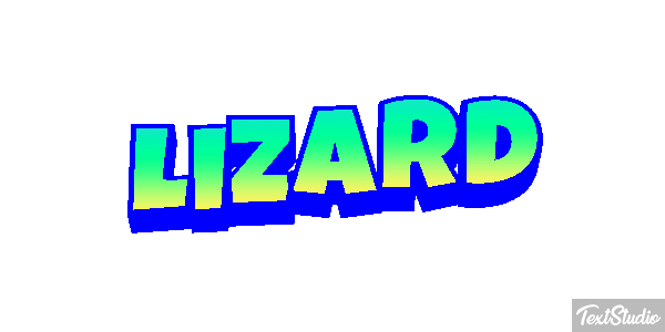 Lizard Text effect