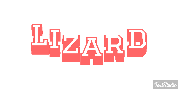 Lizard Text effect