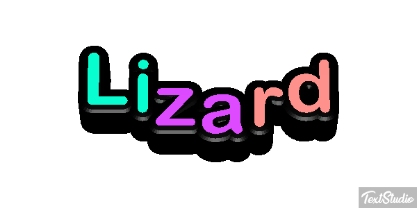 Lizard Text effect