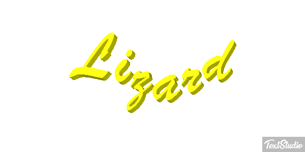Lizard Text effect