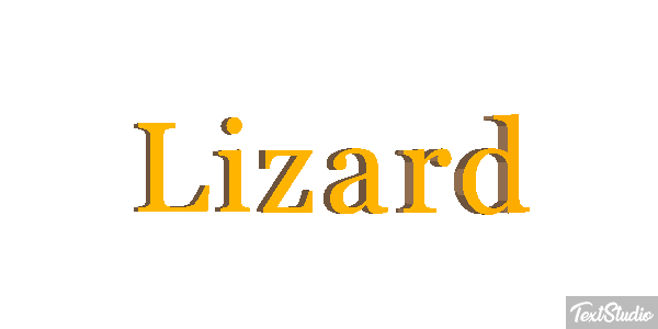 Lizard Text effect