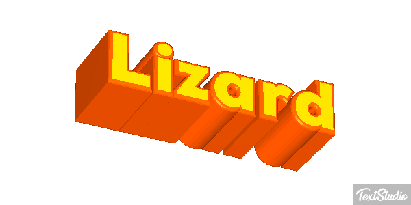 Lizard Text effect