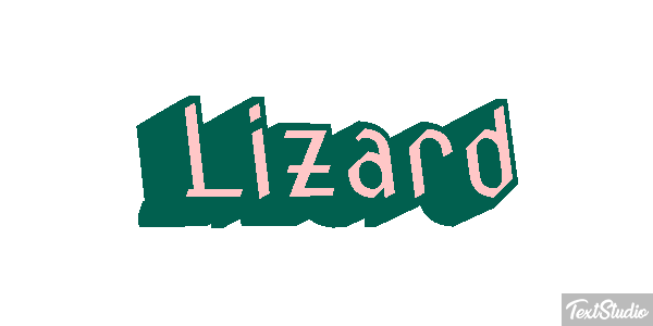 Lizard Text effect