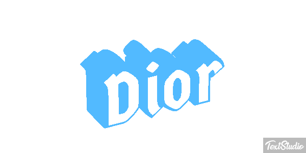 Dior Efekt tekstowy
