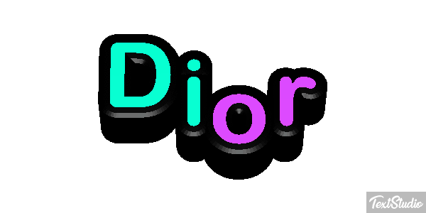 Dior Efekt tekstowy