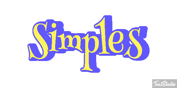 Simples Efeito do texto