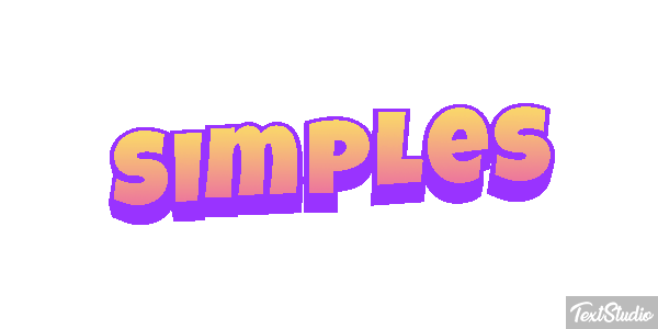 Simples Efeito do texto