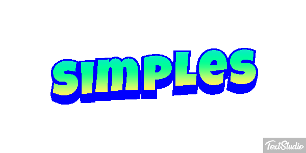 Simples Efeito do texto
