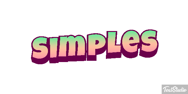Simples Efeito do texto