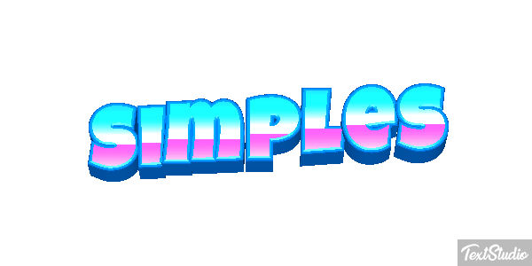 Simples Efeito do texto