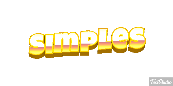 Simples Efeito do texto