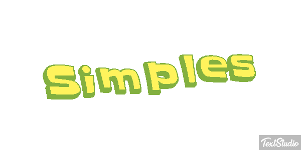 Simples Efeito do texto