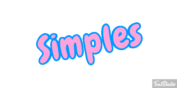 Simples Efeito do texto