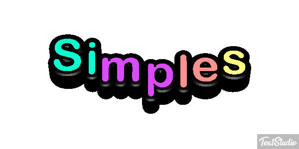 Simples Efeito do texto