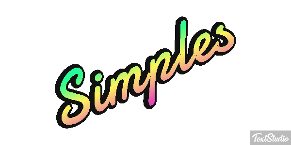 Simples Efeito do texto