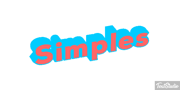 Simples Efeito do texto