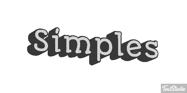 Simples Efeito do texto