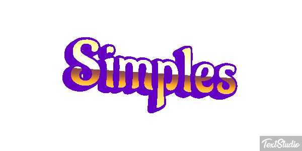 Simples Efeito do texto