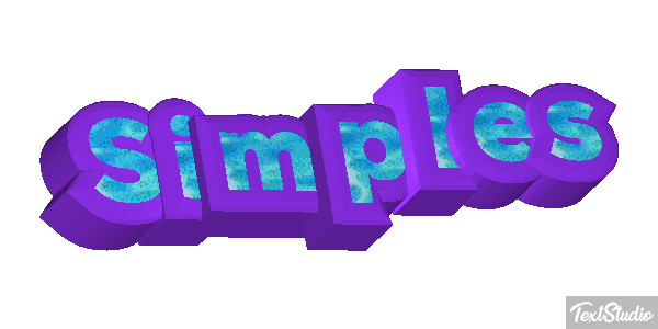 Simples Efeito do texto