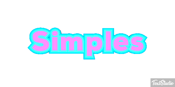 Simples Efeito do texto