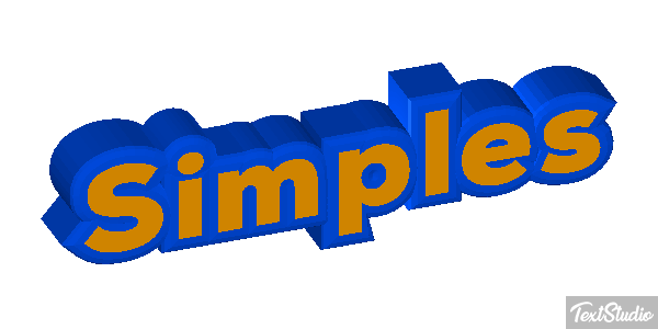 Simples Efeito do texto