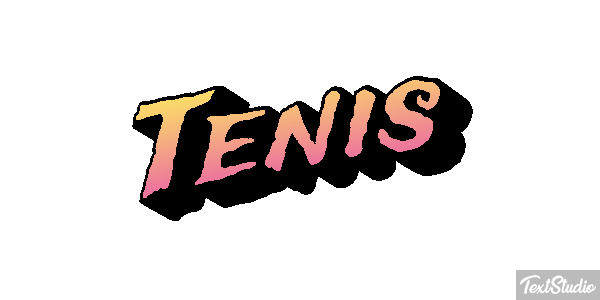 Ténis Efeito do texto