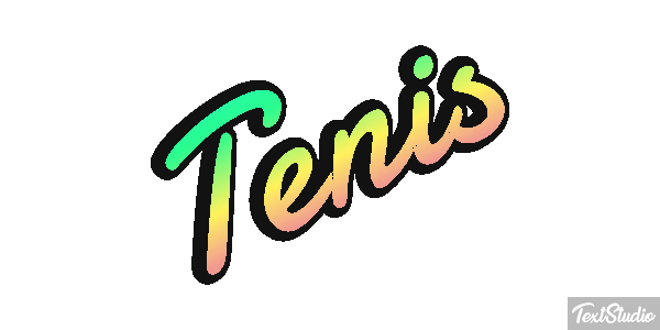Ténis Efeito do texto
