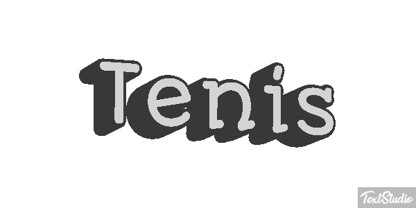 Ténis Efeito do texto