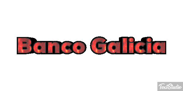 Banco Galicia Effetto testo