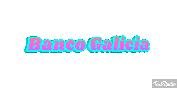 Banco Galicia Effetto testo