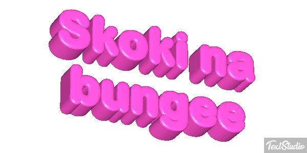 Skoki na bungee Efekt tekstowy